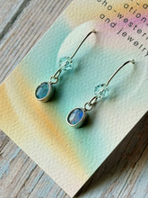 Load image into Gallery viewer, Vintage Australian Opal Doublet Sterling Silver Earrings