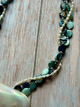 Load image into Gallery viewer, SALTY COLLECTION Vintage Shell Buckle Multi Strand Sterling Silver Necklace