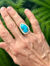 Load image into Gallery viewer, Royston Turquoise, Sterling Silver Ring, Sz 7-7.25