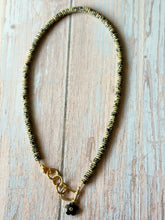 Load image into Gallery viewer, The Gamecock Dalmatian Jasper Beaded Carabiner Necklace