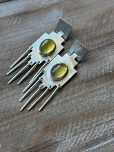 Load image into Gallery viewer, Reclaimed Boho Wesrwen Sterling Silver Earrings with Gemmy Lemon Quartz