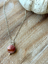 Load image into Gallery viewer, Picturesque Red Flacon Jasper Sterling Silver Necklace