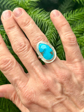 Load image into Gallery viewer, Royston Turquoise, Sterling Silver Ring, Sz 7-7.25