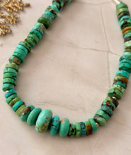 Load image into Gallery viewer, TBFL Collection, Chunky Huebi Turquoise Beaded Necklace