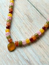 Load image into Gallery viewer, Autumn Refresh Yellow Chalcedony Beaded Necklace