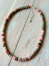 Load image into Gallery viewer, Berries and Cream Gemmy Necklace, Silver Clasp