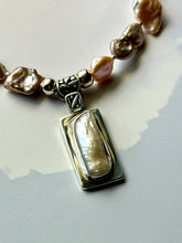 Load image into Gallery viewer, Mermaid Blushful Baroque Pearl Sterling Silver Statement Necklace