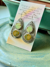 Load image into Gallery viewer, Hubei Turquoise Aztec Sterling Silver Earrings