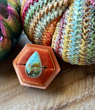 Load image into Gallery viewer, Baja Chrysocolla Sterling Silver Ring, Size 8.5