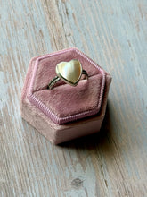 Load image into Gallery viewer, SALTY COLLECTION Heart Shaped Mother of Pearl Sterling Silver Ring, Size 9-9.25