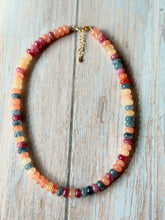 Load image into Gallery viewer, Spiced Apple Gemmy Necklace, Gold Clasp