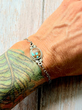 Load image into Gallery viewer, Number 8 Turquoise Sterling Silver Bracelet