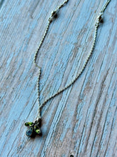 Load image into Gallery viewer, Vintage Peridot and Moonstone Sterling Silver Necklace