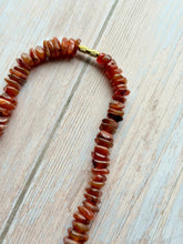 Load image into Gallery viewer, Vintage Graduated Carnelain Nugget Necklace
