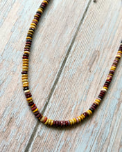 Load image into Gallery viewer, Beautiful Faceted Mookaite Jasper Beaded Necklace, Silver Clasp