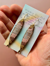 Load image into Gallery viewer, Beaded Brass Fish Earrings