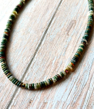 Load image into Gallery viewer, Indian Agate Rhinestone Beaded Necklace