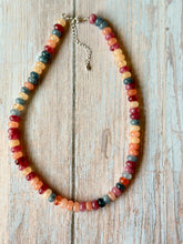Load image into Gallery viewer, Spiced Apple Gemmy Necklace, Silver Clasp