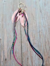 Load image into Gallery viewer, Light As A Feather FUN Rooster Feather Gold Earrings