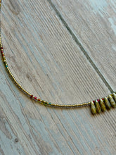 Load image into Gallery viewer, Picasso Dagger Beaded Necklace
