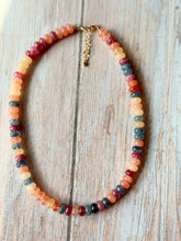 Load image into Gallery viewer, Spiced Apple Gemmy Necklace, Gold Clasp