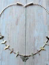Load image into Gallery viewer, Sterling Silver Butterfly and Bird Fetish Vintage Necklace