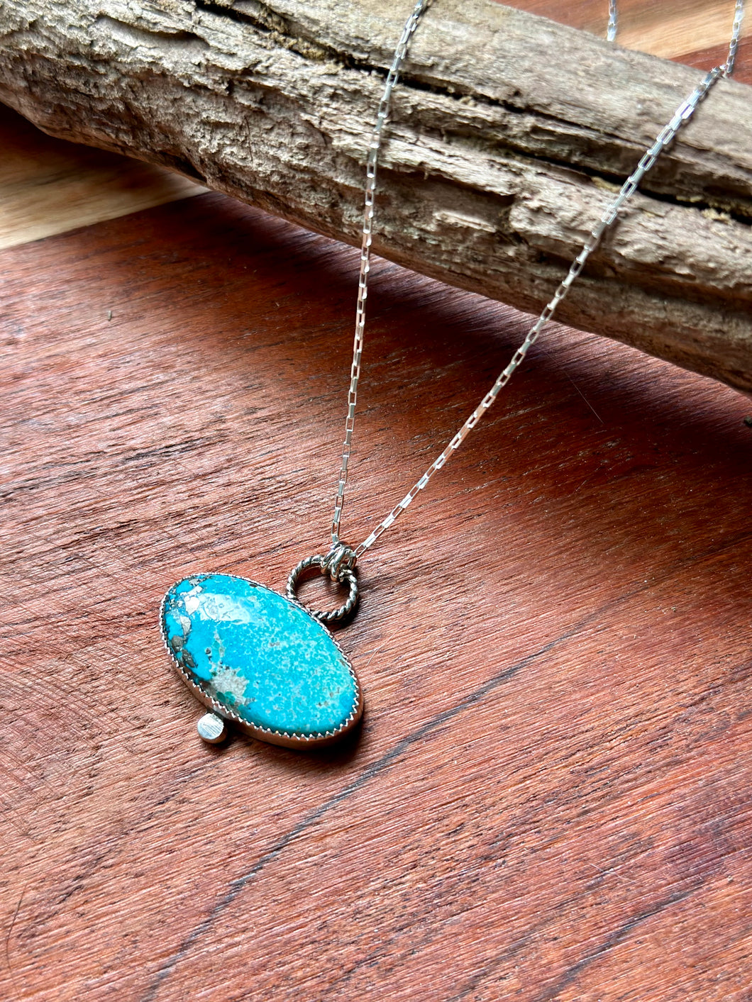Morenci Turquoise and Sterling Silver Necklace