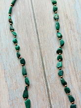 Load image into Gallery viewer, Vintage Hubei Turquoise ans Gold Fill Necklace