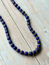 Load image into Gallery viewer, Autumn Refresh Vintage Blue Trade Beads Necklace