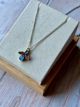 Load image into Gallery viewer, Vintage Garnet and Moonstone Sterling Silver Necklace