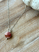 Load image into Gallery viewer, Picturesque Red Flacon Jasper Sterling Silver Necklace