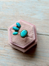 Load image into Gallery viewer, Blue Sonoran Turquoise Sterling Silver Open Ring
