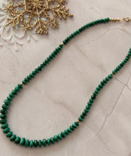 Load image into Gallery viewer, TBFL Collection, Vibrant Malachite Graduated Beaded Necklace