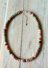Load image into Gallery viewer, Berries and Cream Gemmy Necklace, Silver Clasp