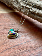 Load image into Gallery viewer, Oregon Surfite Sterling Silver Heart Necklace
