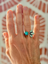 Load image into Gallery viewer, Kinsman Turquoise and Paloma Sterling Silver Open Ring