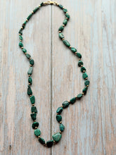 Load image into Gallery viewer, Vintage Hubei Turquoise ans Gold Fill Necklace