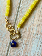 Load image into Gallery viewer, Chartreuse Jade Beaded Carabiner Necklace