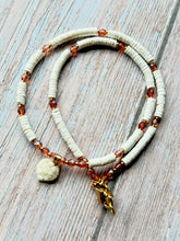Load image into Gallery viewer, Autumn Refresh Vintage Heart Pendant and Shell Necklace