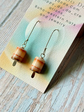 Load image into Gallery viewer, Barrel Banded Agate Sterling Silver Minimalist Earrings