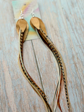 Load image into Gallery viewer, Light As A Feather FUN Rooster Feather Silver Earrings