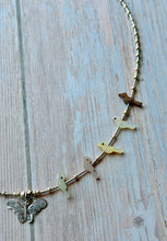 Load image into Gallery viewer, Sterling Silver Butterfly and Bird Fetish Vintage Necklace