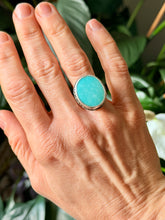 Load image into Gallery viewer, Campitos Sonoran Turquoise Sterling Silver Ring, size 7.75