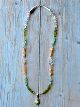 Load image into Gallery viewer, Palomino and Multi Gemstone Nugget Necklace
