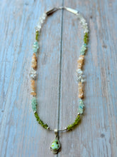 Load image into Gallery viewer, Palomino and Multi Gemstone Nugget Necklace