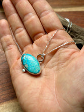 Load image into Gallery viewer, Morenci Turquoise and Sterling Silver Necklace
