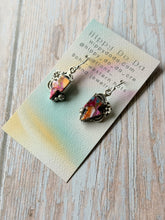Load image into Gallery viewer, Spiny Oyster and Mojave Lightened Bolt Turquoise Dangle Earrings