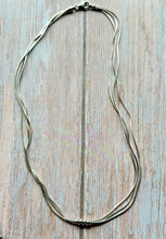 Load image into Gallery viewer, Vintage Triple Snake Chain Necklace