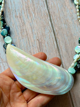 Load image into Gallery viewer, SALTY COLLECTION Vintage Shell Buckle Multi Strand Sterling Silver Necklace