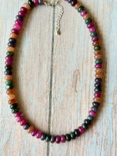 Load image into Gallery viewer, Sugar Plum Gemmy Necklace, Silver Clasp